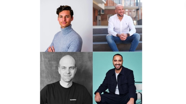 Wie klingt die Marke auf TikTok? - Eliah Werner, Leiter Marke & Kreation bei Sixt, Dennis Falk, Head of Social Media bei Deichmann, Thorsten Trompeter, Head of Personal Care Oscar & Paul, Beiersdorf und Yassin Hamdaoui, Director International Social Media/ Commerce, Data Management & Innovations bei der Douglas Group - Quelle: Sixt, Deichmann, Beiersdorf, Douglas Group